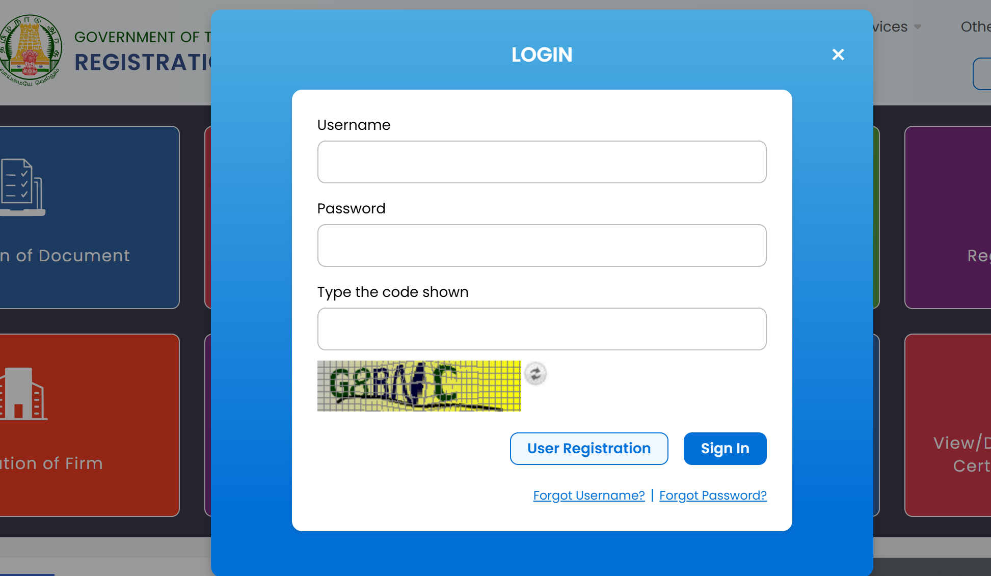 TNREGINET Login